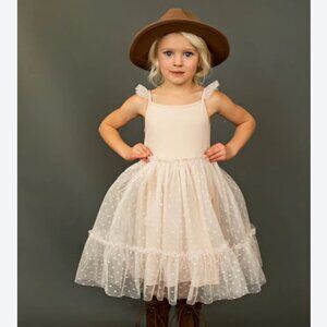 NWT Joyfolie Leigh Dress in Sand, Girls 4